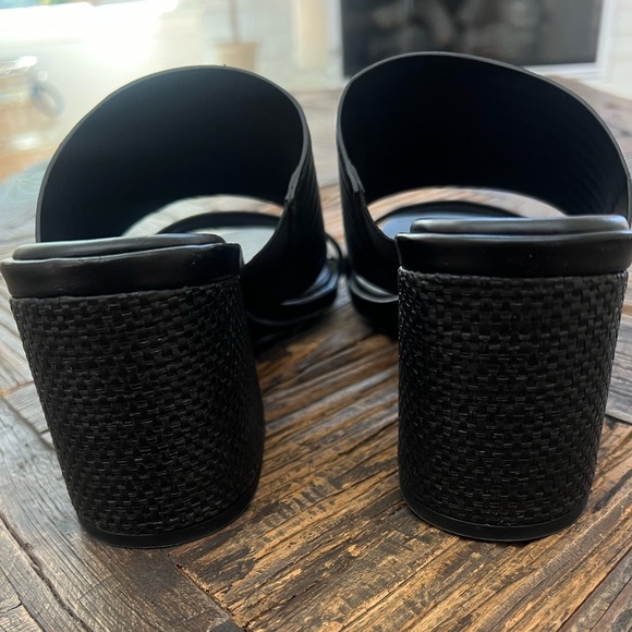 NWOT Caslon Lamia Leather Open Toe Block Heel Sandals – Black - 9 - Picture 5 of 8